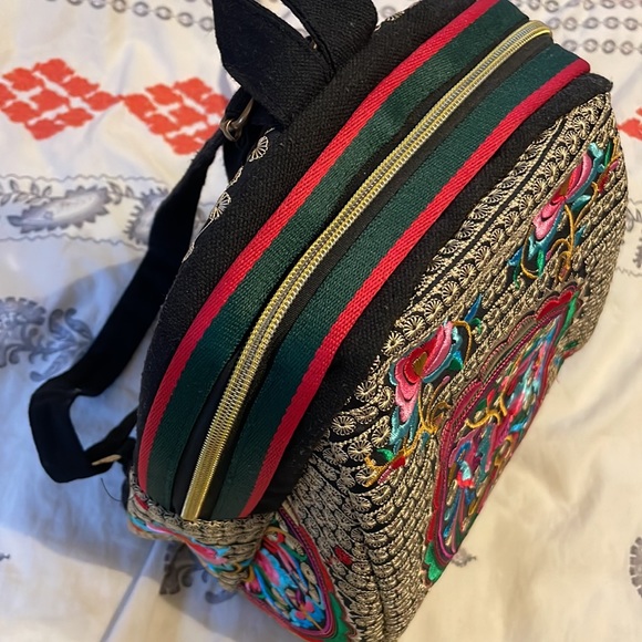 Embroider Multicolor Backpack - Picture 2 of 2